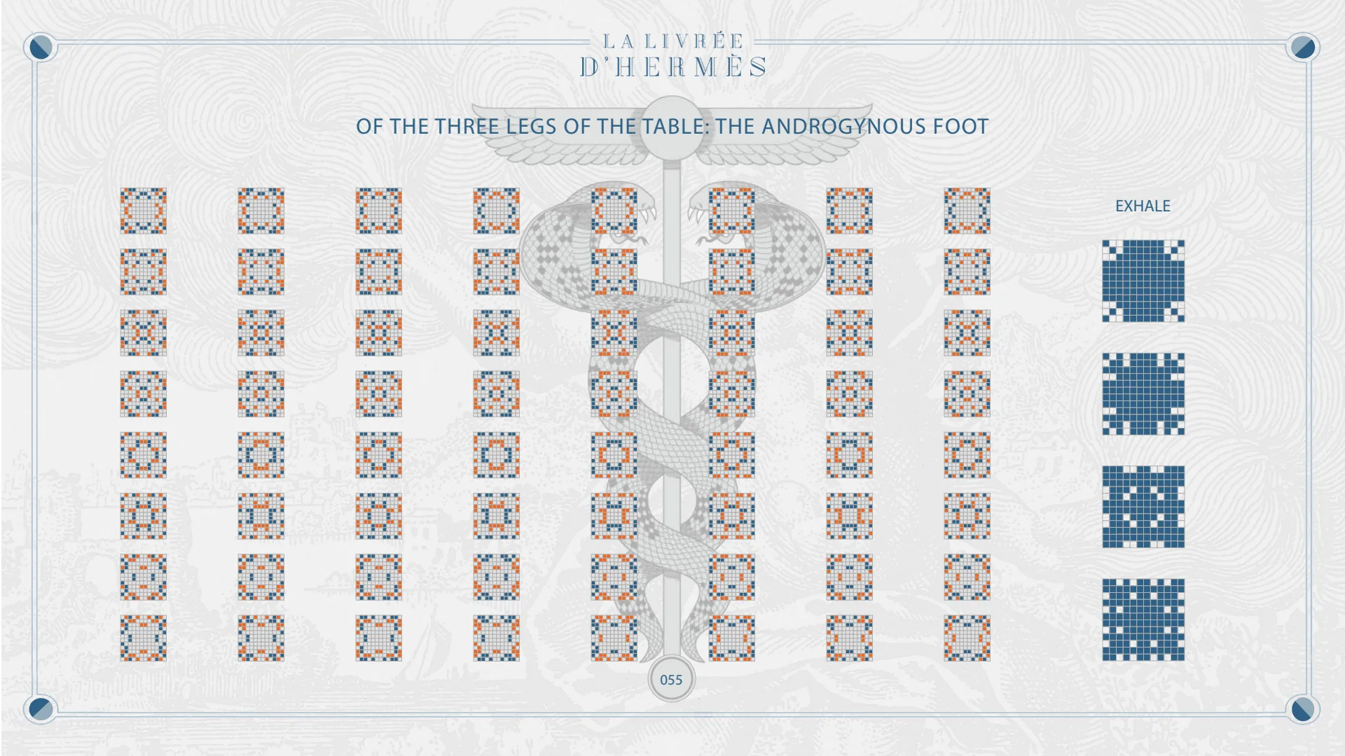 Of the three legs of the table: the androgynous foot.