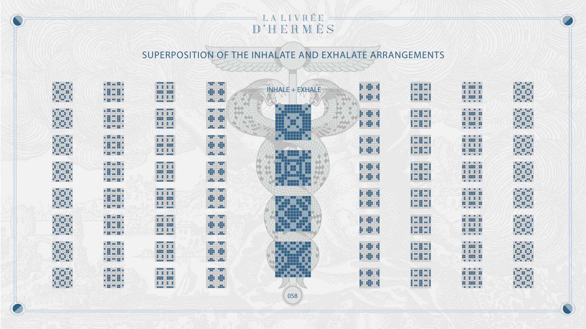 Superposition of the inhale and exhale arrangements.