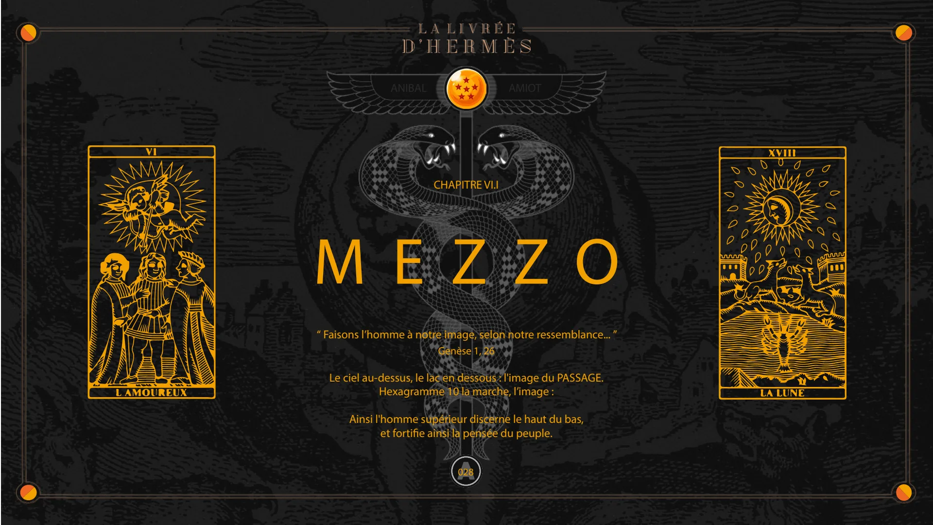 Chapitre VI.I, Mezzo : l'hexagramme 10, la marche.