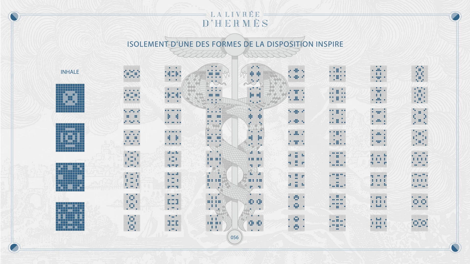 Isolement d'une des formes de la disposition inspire.